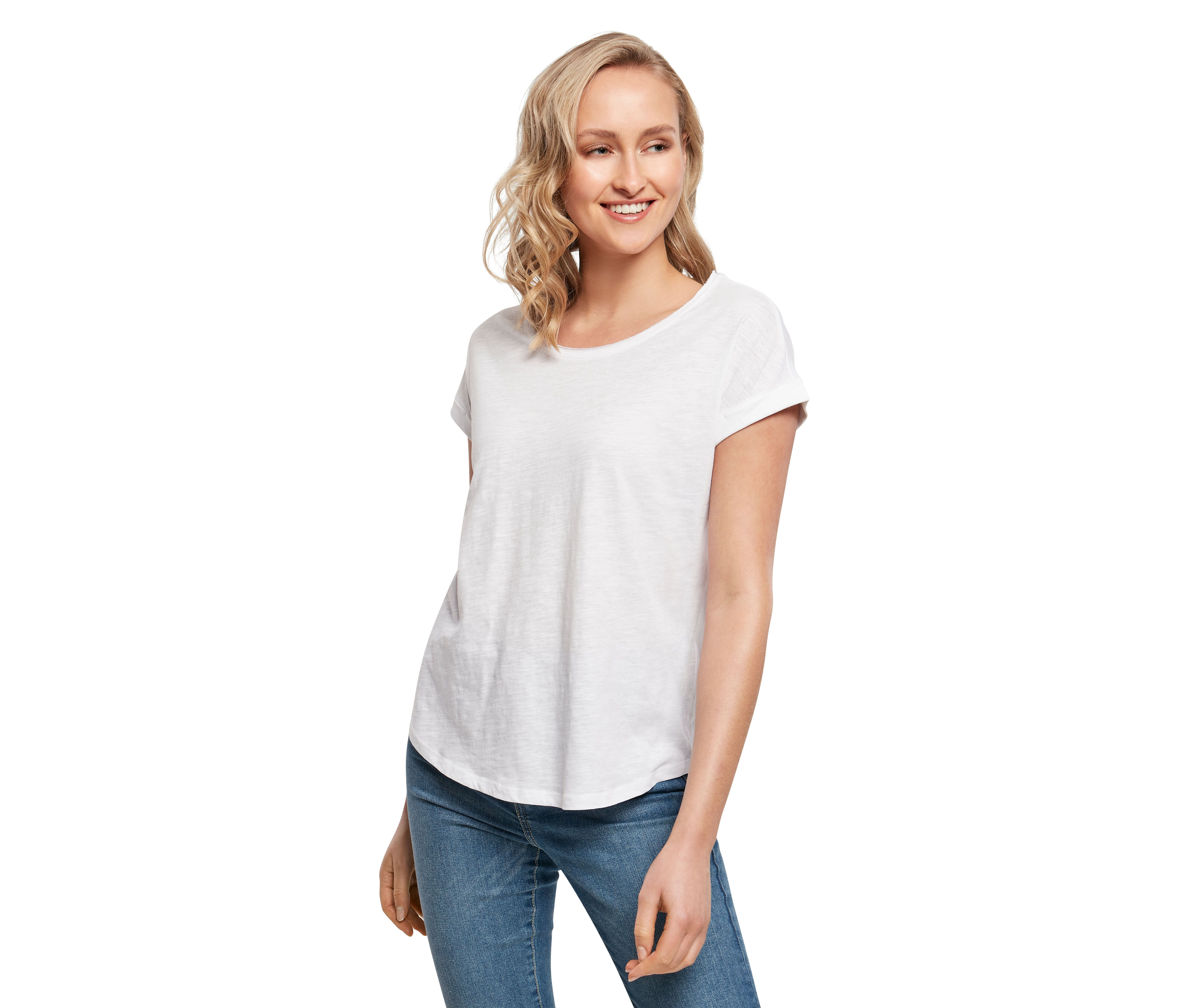 LADIES LONG SLUB TEE